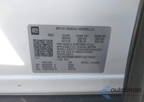 2023 Buick Enclave Essence Fwd z USA, uszkodzony, nr VIN 5GAERBKW0PJ127653